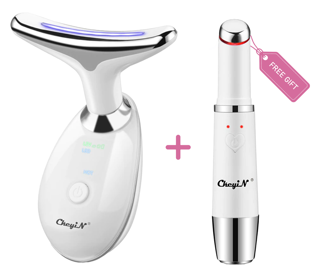 Neck Face Lifting Machine Massager + Facial Massage Pen Free